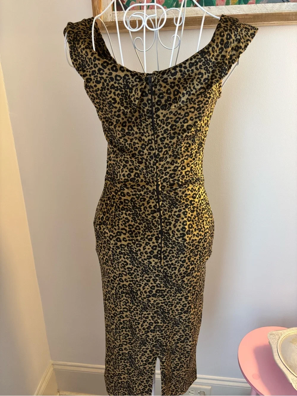 Stop Staring Leopard-Print Midi Dress in Gold and Black - Picture 3 of 9